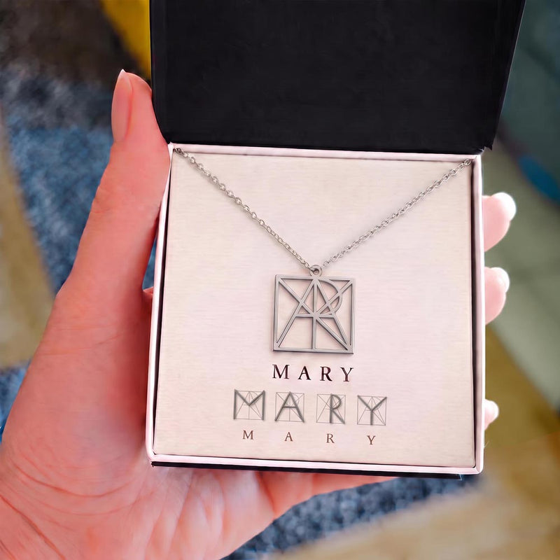 The Story of You Name Necklace - Custom Monogram Name Necklace