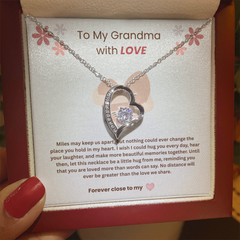 To My Grandma, With Love - Forever Love Necklace