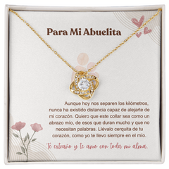 Aunque estemos lejos - Love Knot Necklace