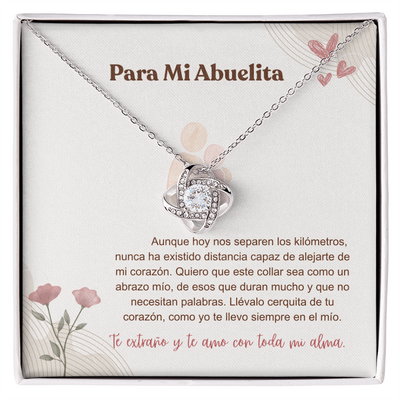 Aunque estemos lejos - Love Knot Necklace