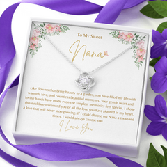 To My Sweet Nana - Love Knot Necklace