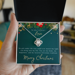 To My Forever Love in Christmas - Love Knot Necklace