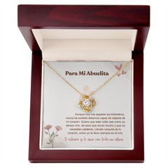 Aunque estemos lejos - Love Knot Necklace