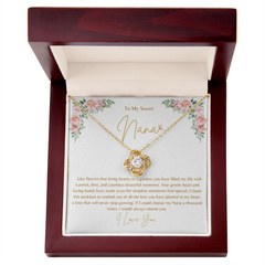 To My Sweet Nana - Love Knot Necklace
