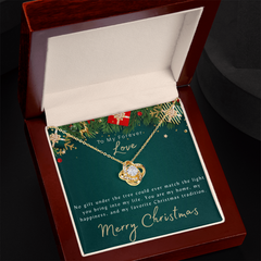 To My Forever Love in Christmas - Love Knot Necklace