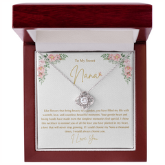 To My Sweet Nana - Love Knot Necklace