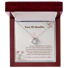 Aunque estemos lejos - Love Knot Necklace