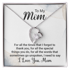 I Love You Mom - Forever Love Necklace