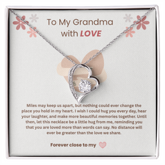 To My Grandma, With Love - Forever Love Necklace