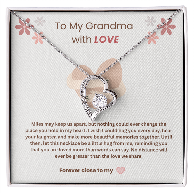 To My Grandma, With Love - Forever Love Necklace