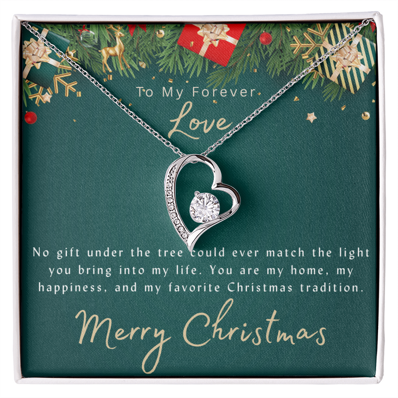 To My Forever Love in Christmas - Forever Love Necklace