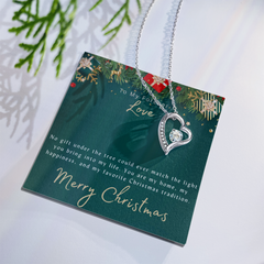 To My Forever Love in Christmas - Forever Love Necklace