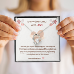 To My Grandma, With Love - Forever Love Necklace