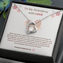 To My Grandma, With Love - Forever Love Necklace