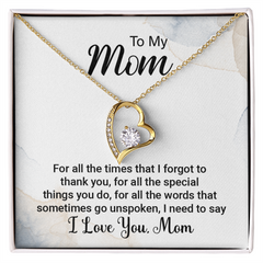 I Love You Mom - Forever Love Necklace