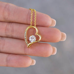To My Adorable Mom in Christmas - Forever Love Necklace
