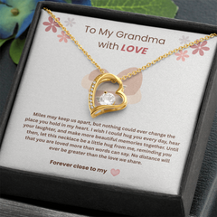 To My Grandma, With Love - Forever Love Necklace