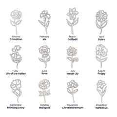 Flower Name Necklace